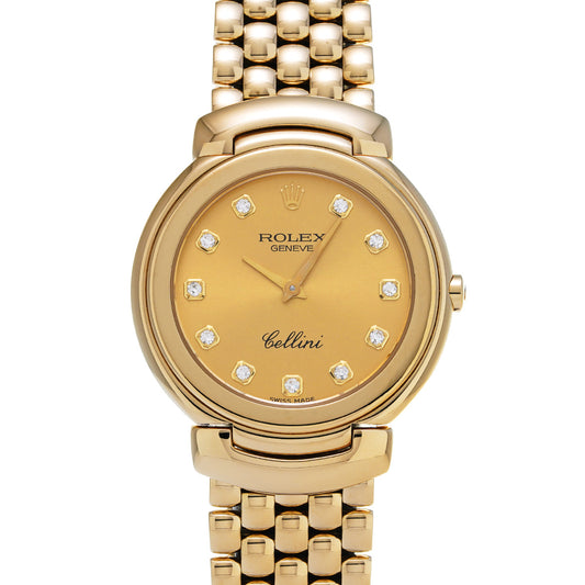 Cellini 6622/8 N (manufactured circa 1991) White/Diamond ROLEX Men's [Pre-Owned].