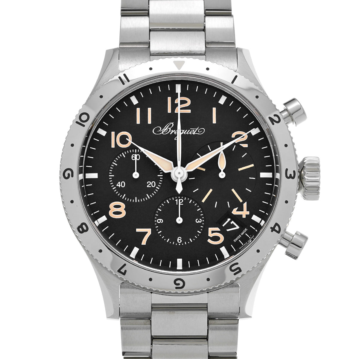 Type XX Chronograph 2067 2067ST/92/SW0 Black Breguet Men's [Pre-Owned].