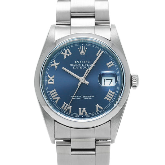 DATE JUST 16200 P (made around 2000) Blue ROLEX Men's [Pre-owned].