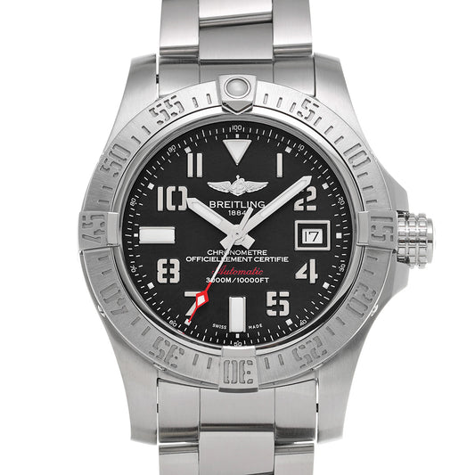 Avenger II Seawolf A1733110/BC31 Black BREITLING Men's [Pre-Owned].