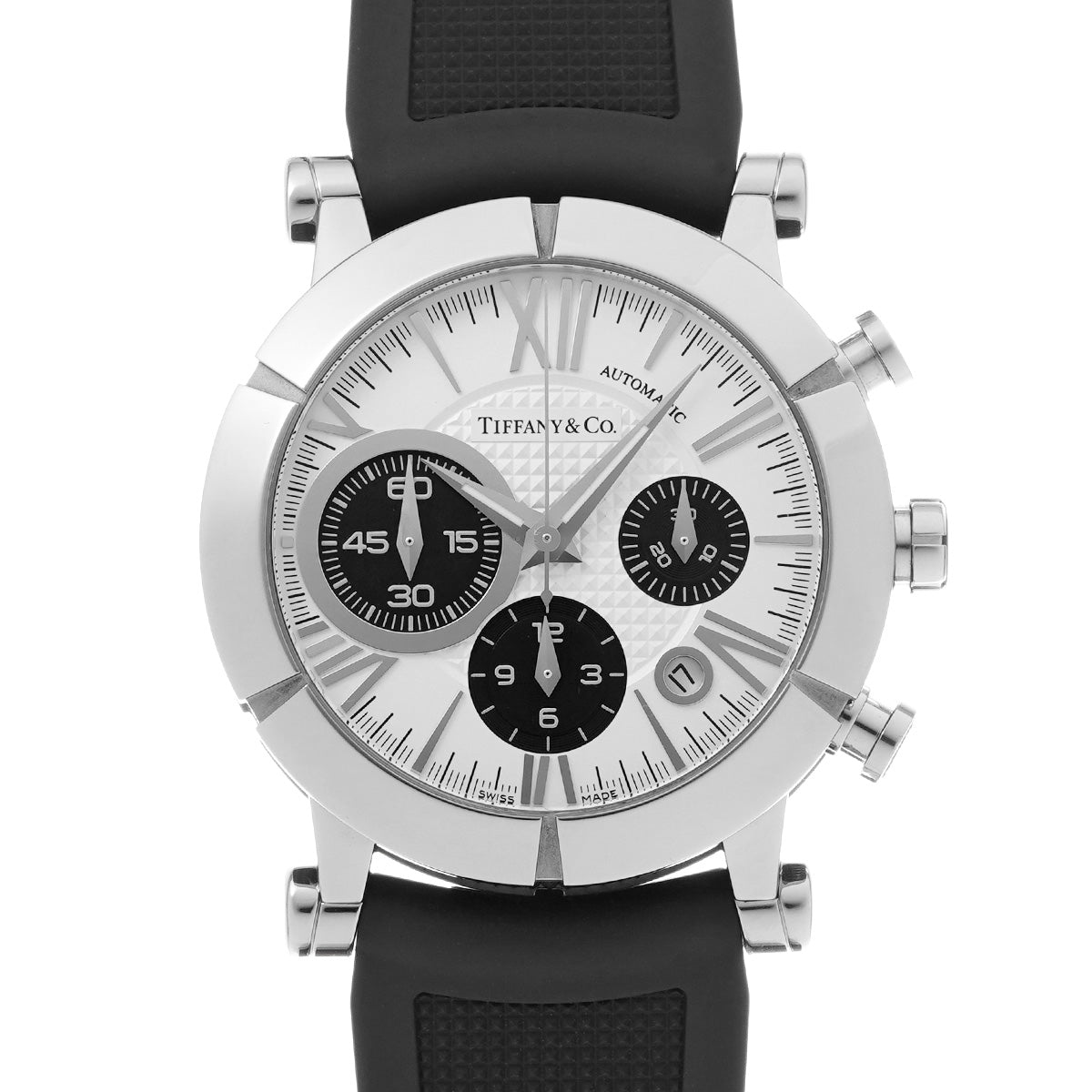 Atlas Gent Chronograph Z1000.82.12A21A71A Silver/Black TIFFANY &amp; Co. men's [pre-owned]