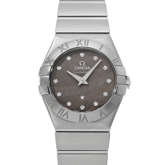 Constellation Quartz 123.10.27.60.56.001 Gray/Diamond OMEGA Ladies [Pre-owned].