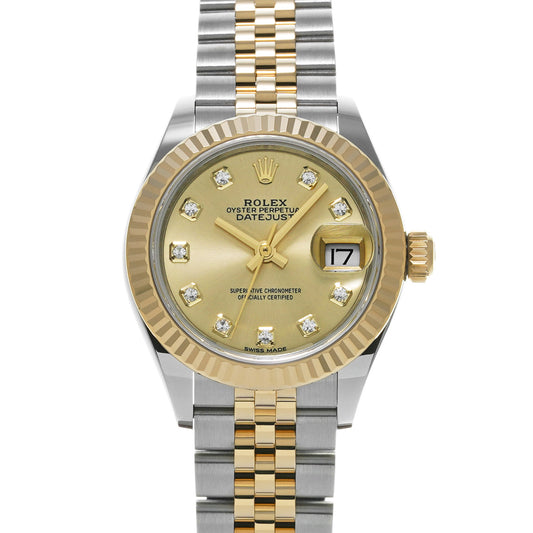 Lady Datejust 28 279173G Random Serial Champagne/Diamond ROLEX Ladies [Pre-Owned].