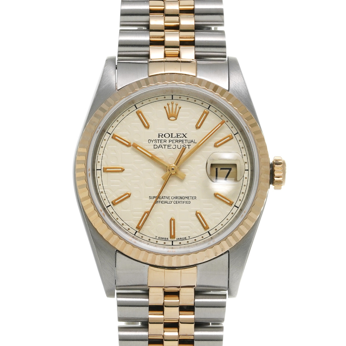 16233 Datejust X (manufactured circa 1993) Ivory Computer ROLEX Men's [Pre-Owned].