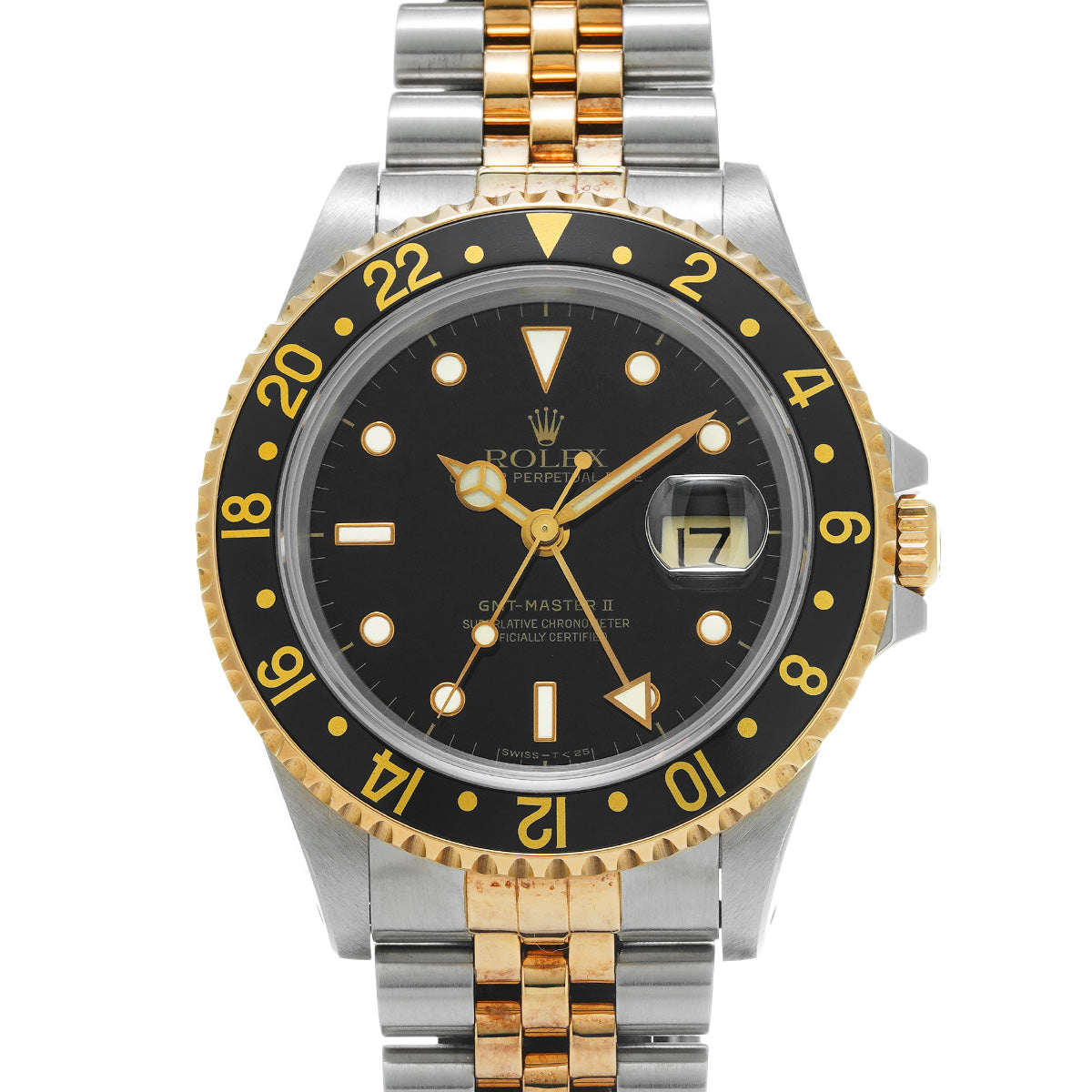 GMT Master II 16713 T No. (manufactured around 1996) Black ROLEX Men's [Pre-Owned].