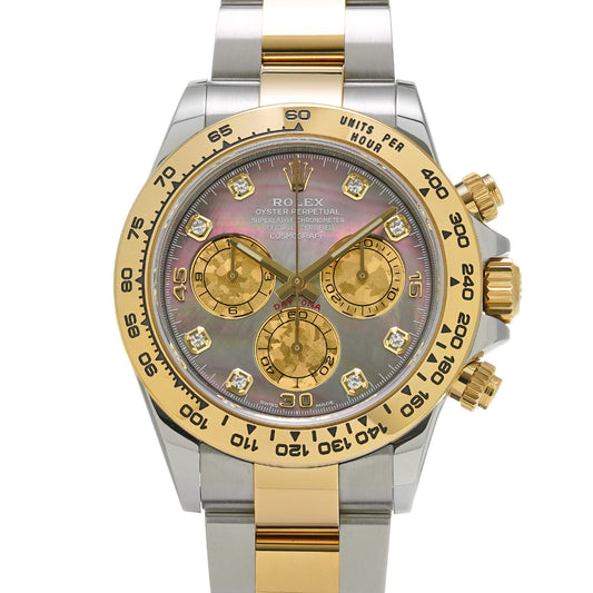 Cosmograph Daytona 116503NG Random Serial Black MOP/Gold Crystal/Diamond ROLEX Men's [Pre-Owned].