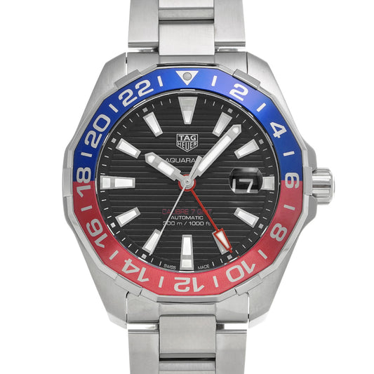 Aquaracer Calibre 7 GMT WAY201F.BA0927 Black TAG HEUER Men's [Pre-Owned]