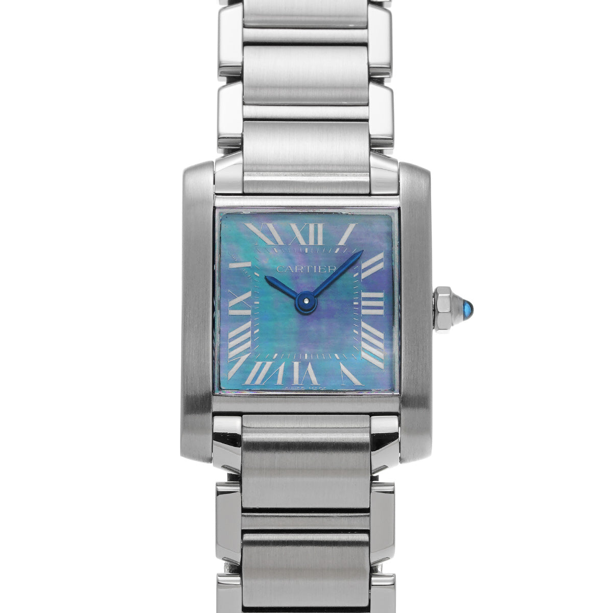 Tank Francaise SM W51034Q3 Blue MOP CARTIER Ladies [Pre-Owned].