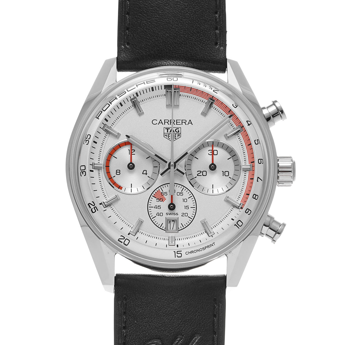 Carrera Chronosprint x Porsche Calibre TH20-08 CBS2011.FC6529 Gray TAG HEUER Men's [Pre-owned]