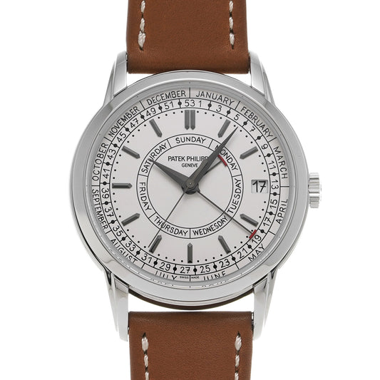 Calatrava Complication Weekly Calendar 5212A-001 Silver PATEK PHILIPPE Men's [Pre-Owned].