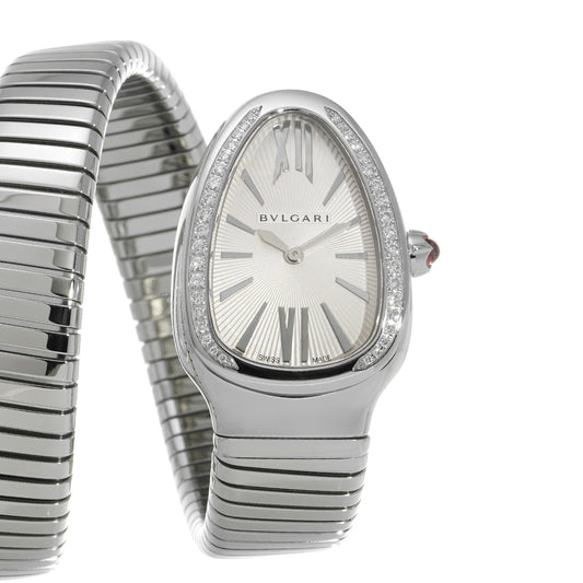 Serpenti Tubogas SP35S White BVLGARI Ladies [Pre-owned].