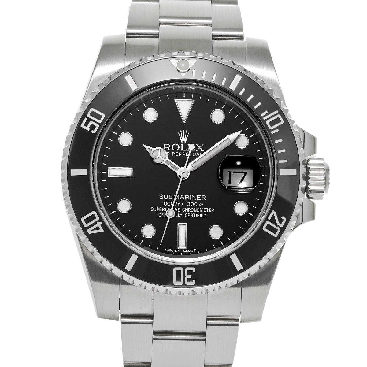 Submariner Date 116610LN Random Serial Black ROLEX Men's [Pre-Owned].