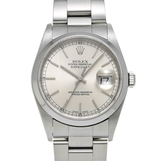 DATE JUST 16200 P (made around 2000) Silver ROLEX Men's [Pre-owned].