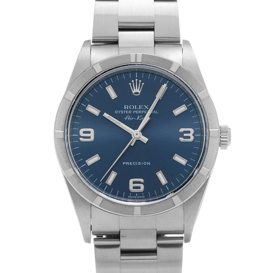 Air-King 14010 K (manufactured circa 2002) Blue ROLEX Men's [Pre-owned].