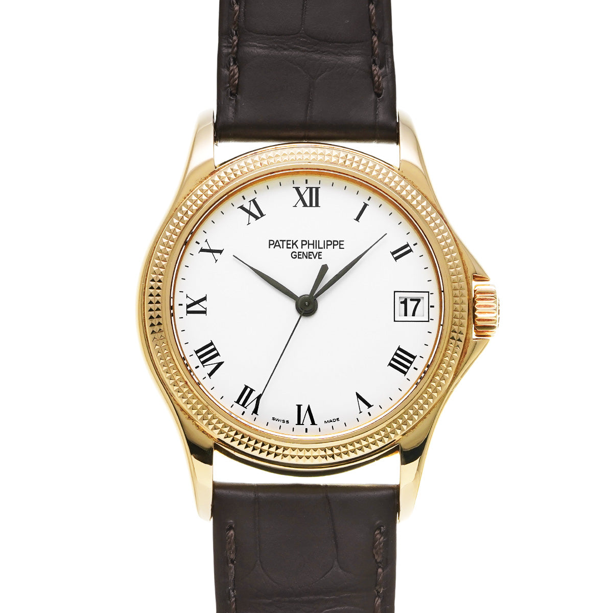 Calatrava 5117J-001 White PATEK PHILIPPE Men's [Pre-Owned].