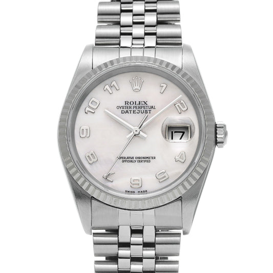 DATE JUST 16234 Y (made around 2003) White MOP ROLEX Men's [Pre-Owned].