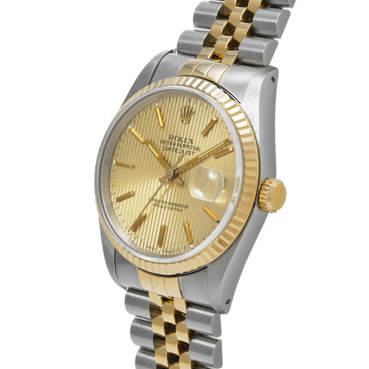 Datejust 16233 E (manufactured in 1990) Champagne Tapestry ROLEX Men's [Pre-Owned].