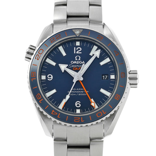 Seamaster Planet Ocean GMT Good Planet 232.32.44.22.03.001 Blue OMEGA Men's [Pre-owned].