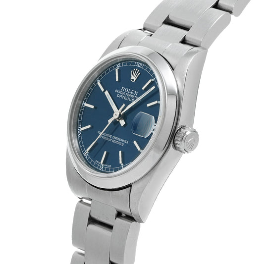 DATE JUST 78240 A (manufactured circa 1999) Blue ROLEX Unisex [Pre-Owned].