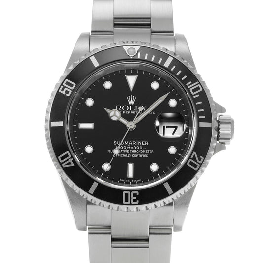 Submariner Date 16610 Y No. (manufactured circa 2002) Black ROLEX Men's [Pre-owned].