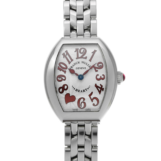 Tonneau Curvex Heart to Heart Siete 5002SQZC7HJAC Silver FRANCK MULLER Ladies [Pre-owned].