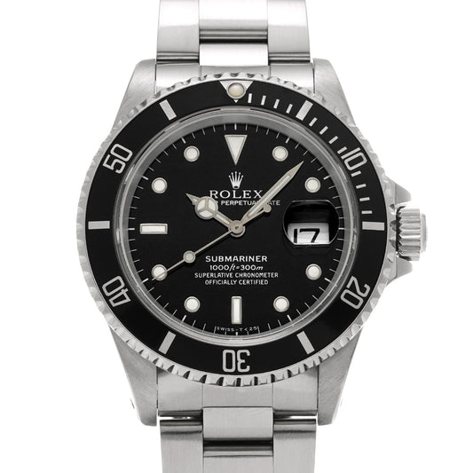 16610 Submariner Date W (manufactured circa 1995) Black ROLEX Men's [Pre-Owned].