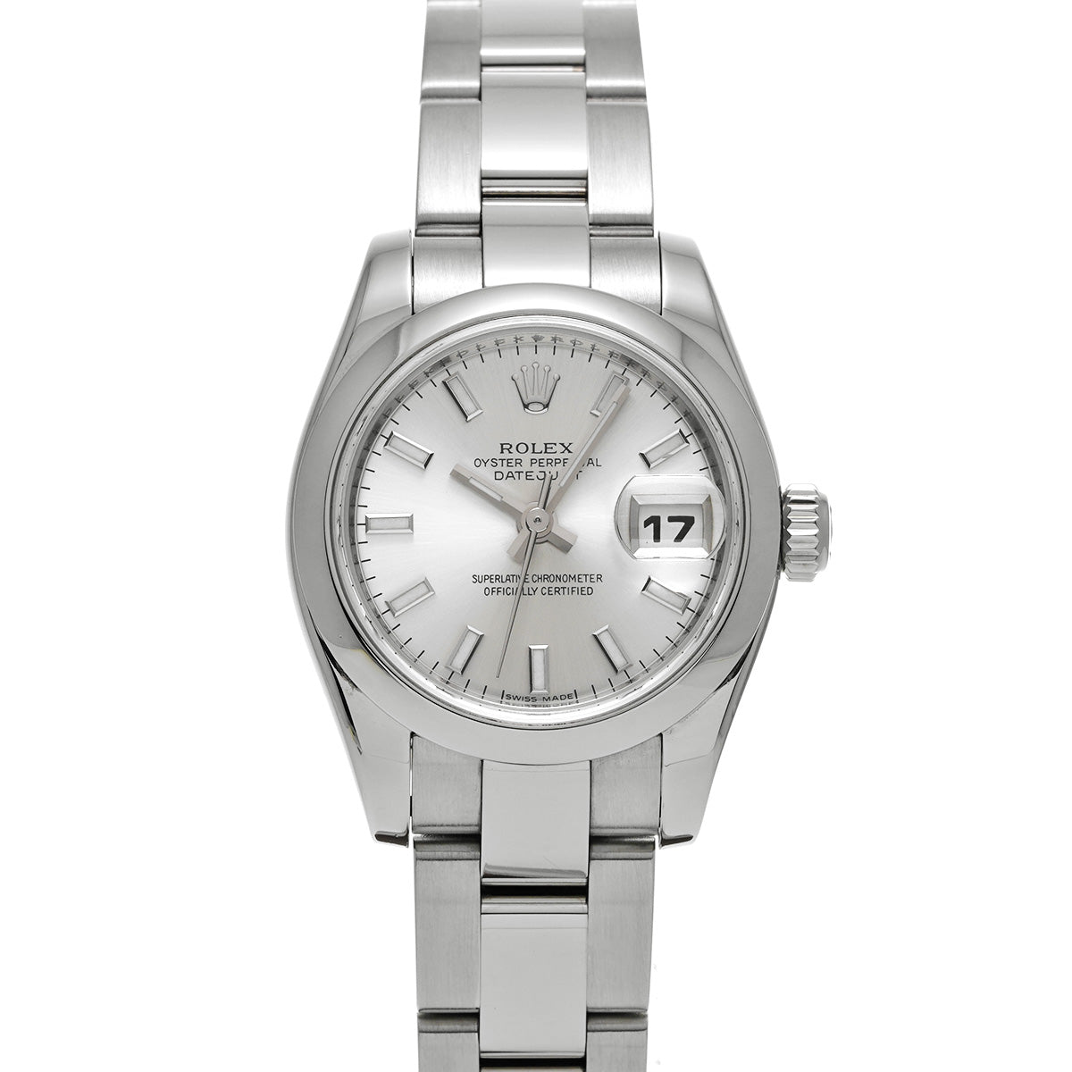 DATE JUST 179160 Z (made around 2006) Silver ROLEX Ladies [Pre-Owned].