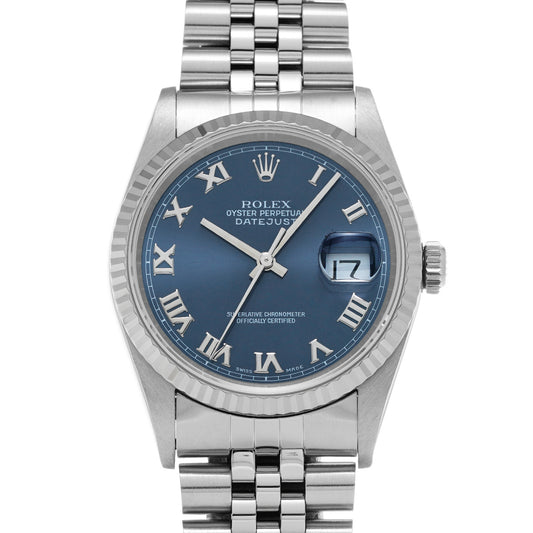 Datejust 16234 T (manufactured circa 1997) Blue ROLEX Men's [Pre-Owned].