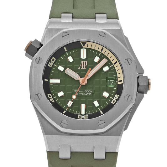 Royal Oak Offshore Diver 15720ST.OO.A052CA.01 Green AUDEMARS PIGUET Men's [Pre-owned]