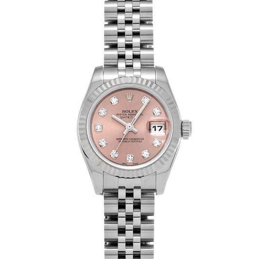 DATE JUST 179174G (manufactured circa 2005) Pink/Diamond ROLEX Ladies [Pre-Owned].