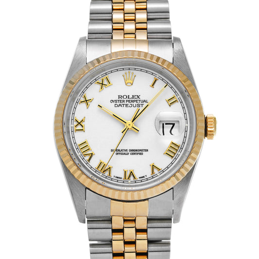 DATE JUST 16233 W (made around 1995) White ROLEX Men's [Pre-Owned].