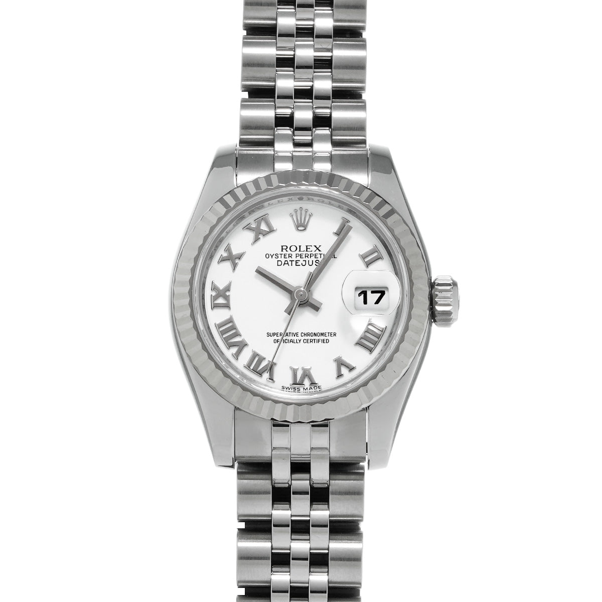 DATE JUST 179174 G (made around 2010) White ROLEX Ladies [Pre-Owned].