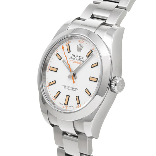 Milgauss 116400 M (made around 2007) White ROLEX Men's [Pre-Owned].