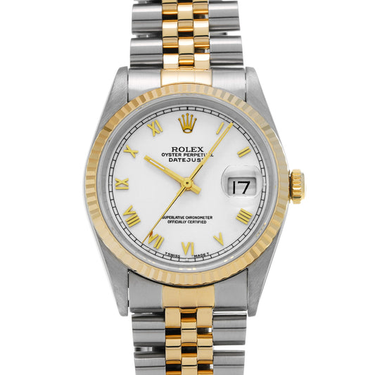 DATE JUST 16233 S (made around 1994) White ROLEX Men's [Pre-Owned].