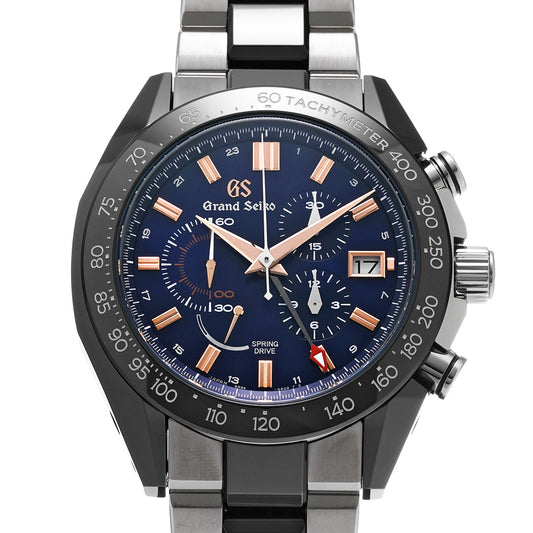 Sport Collection Spring Drive Chronograph GMT SBGC219 GS Blue Grand Seiko Men's [Pre-Owned].
