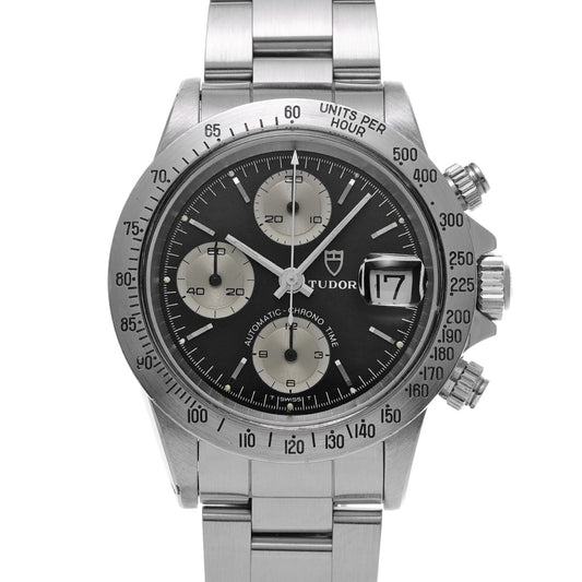 Chronotime 94300 Series 89 (manufactured circa 1978) Black/Silver TUDOR Men's [Pre-Owned].