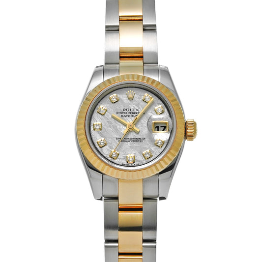 DATE JUST 179173G (manufactured circa 2005) Meteorite/Diamond ROLEX Ladies [Pre-Owned].