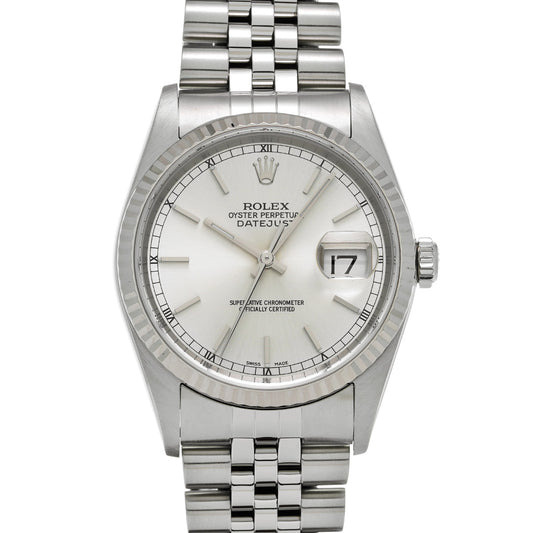 DATE JUST 16234 F (made around 2004) Silver ROLEX Men's [Pre-owned].