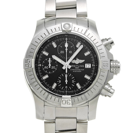 Avenger Chronograph 43 A13385101B1A1 Black BREITLING Men's [Pre-Owned].