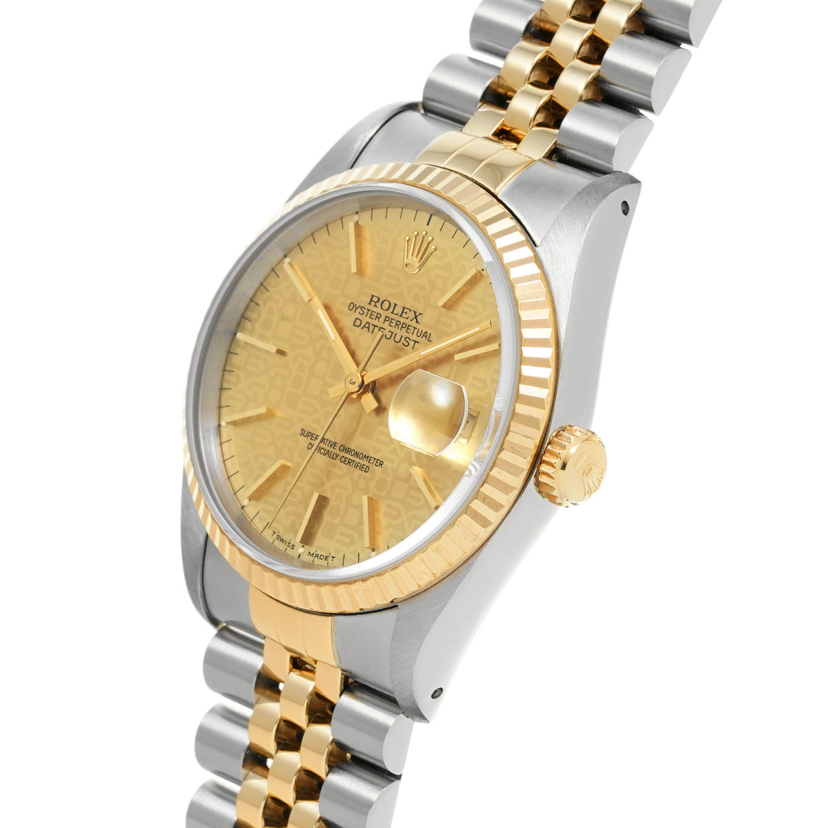 Datejust 16233 C (manufactured circa 1992) Champagne Computer ROLEX Men's [Pre-Owned].