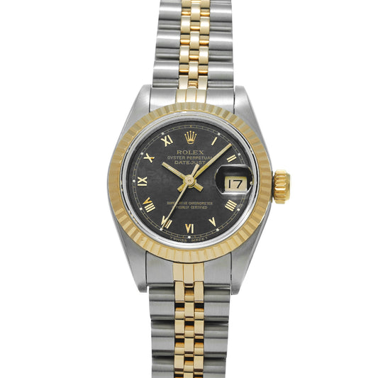 Datejust 69173 E (manufactured circa 1991) Black Computer ROLEX Ladies [Pre-Owned].