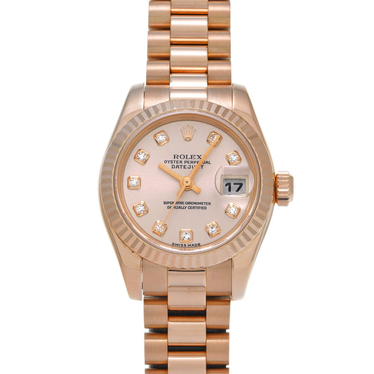 DATE JUST 179175G Y No. (manufactured circa 2003) Pink/Diamond ROLEX Ladies [Pre-Owned].