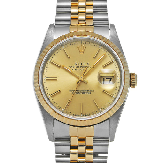 Datejust 16233 S (manufactured circa 1994) Champagne ROLEX Men's [Pre-Owned].