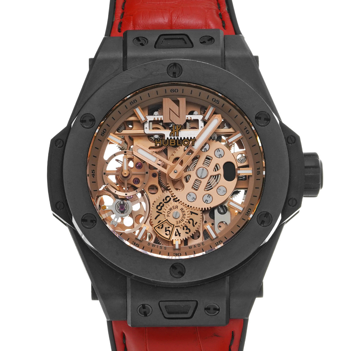 Big Bang Mecha-10 Nicky Jam Ceramic 414.CI.4010.LR.NJA18 Skeleton HUBLOT Men's [Pre-owned]