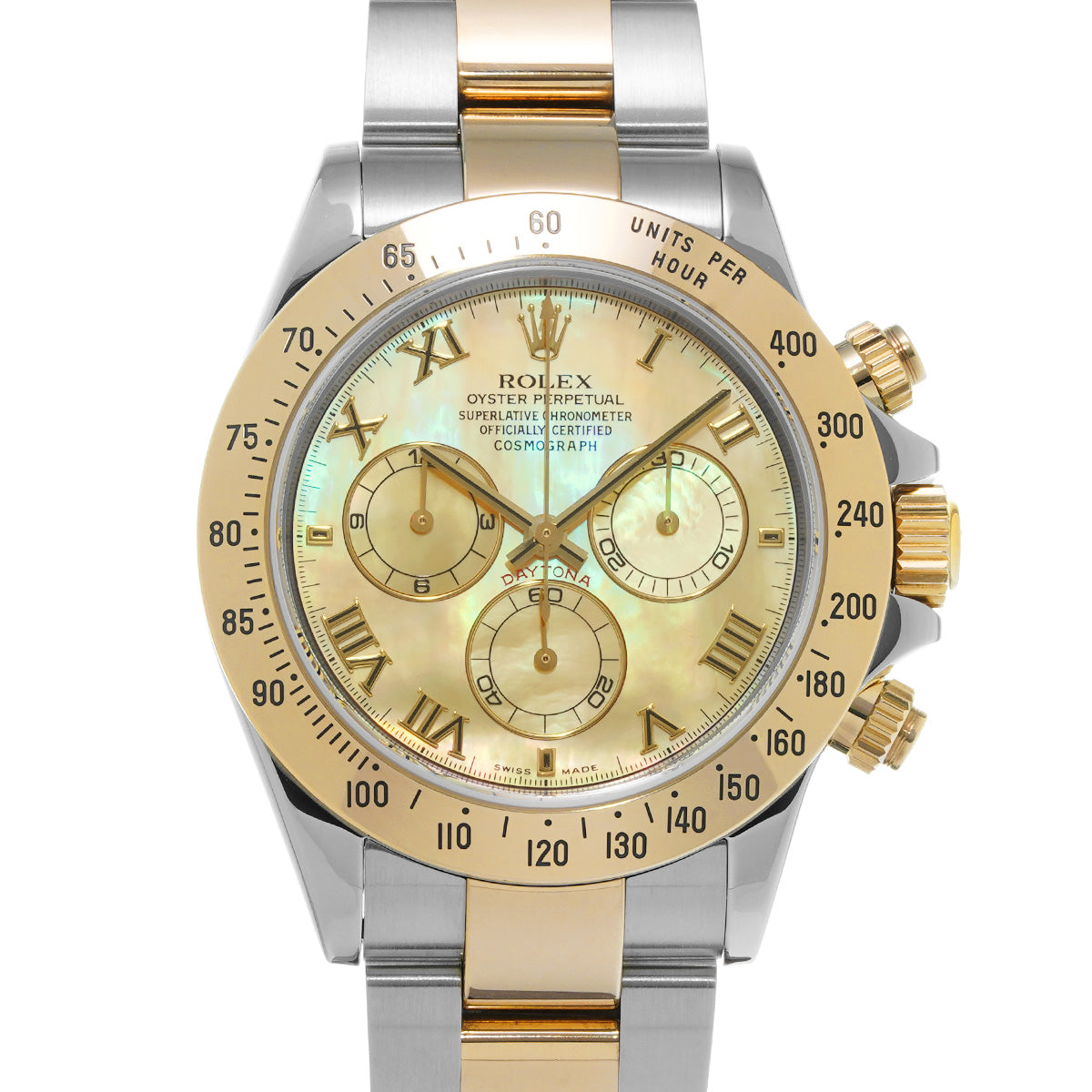 Cosmograph Daytona 116523NR P No. (manufactured around 2001) Yellow MOP ROLEX Men's [Pre-Owned].