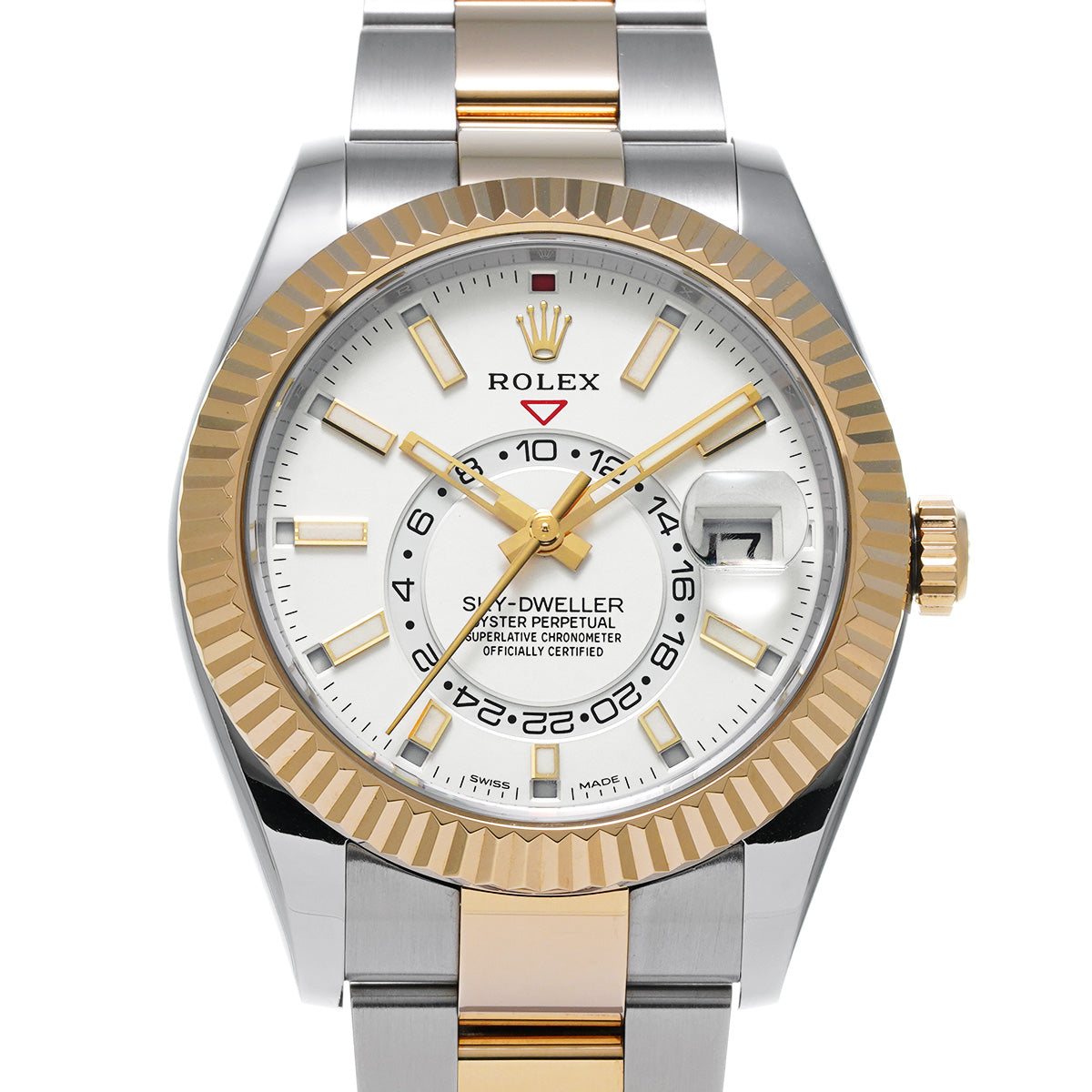 SKYDWELLER 326933 Random Serial White ROLEX Men's [Pre-Owned].