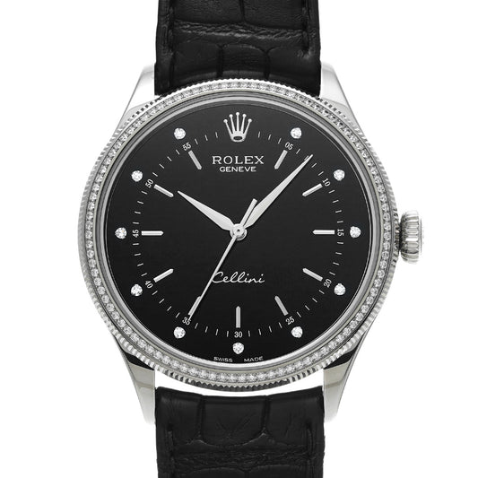 Cellini Time 50609RBR Random Serial Black/Diamond ROLEX Men's [Pre-Owned].