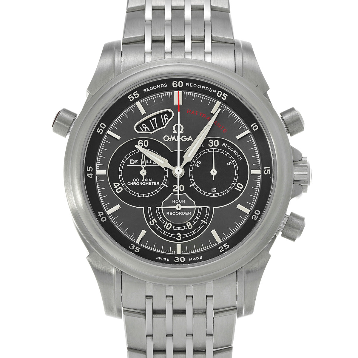 De Ville Chronoscope Co-Axial Rattrapante 422.10.44.51.06.001 Gray/Black OMEGA Men's [pre-owned]