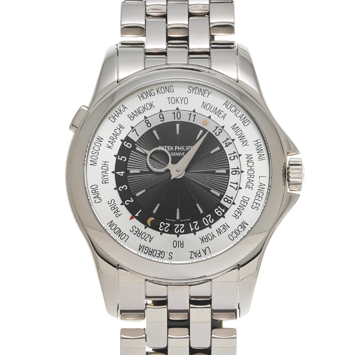World Time 5130/1G-011 Silver PATEK PHILIPPE Men's [Pre-Owned].