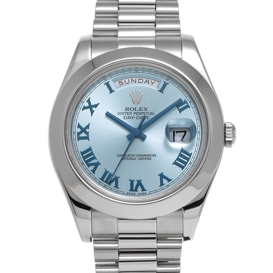 Day-Date II 218206 V (manufactured circa 2009) Ice Blue ROLEX Men's [Pre-Owned].